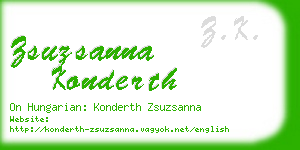 zsuzsanna konderth business card